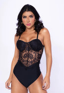 Body Rendado Preto